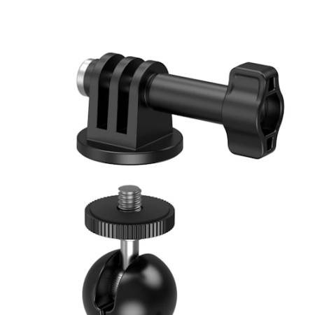 SmallRig 5321 - zestaw klamr Super Clamp z zaciskiem w kształcie kraba_Mini głowica z adapterem do kamer sportowych_3